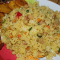 El cooksnap de Guillermo Torrejon Nava cuando hizo Arroz salteado con Chuletas y Vegetales.