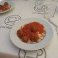 El cooksnap de Elba Fondevila cuando hizo Ñoquis de patata con albóndigas en salsa.