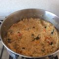 El cooksnap de CBCanal cuando hizo Arroz meloso con verduras.