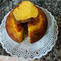 El cooksnap de Paola Chimi cuando hizo Torta con flan de cajita.