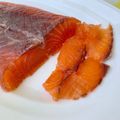 il Elodia quando ha preparato Gravlax (salmone marinato)