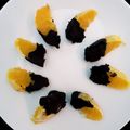 El cooksnap de Beca cuando hizo Naranjas con chocolate.