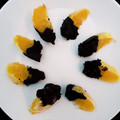 El cooksnap de Beca cuando hizo Naranjas con chocolate.