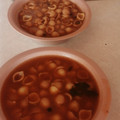 El cooksnap de Manuel Lopez cuando hizo Sopa de caracol #1 con jitomate natural 🍅y con puré de tomate🍅.
