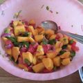 Racheal Mwambeu's cooksnap of when they made Mango salsa.