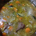 El cooksnap de Elena M cuando hizo Carrillada de cerdo a la jardinera.