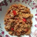El cooksnap de Sandra Ruano cuando hizo Quinoa con verduras y pollo en wok 🍲.