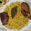 El cooksnap de malak cuando hizo Paella de arroz basmati con costillejas y magra de ternera.