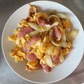 菜菜 的 有心食譜：洋蔥香腸炒蛋 cooksnap