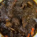 Cooksnap Qistina Azani semasa beliau membuat Daging Masak Hitam.