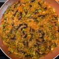 El cooksnap de Elisa Isabel cuando hizo Fideuá vegetariana con champiñones.
