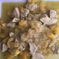 El cooksnap de Jonas Cobos cuando hizo Cerdo al curry con mango.