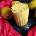 Pooja Singh's cooksnap of when they made Mango Milk Shake.