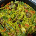 El cooksnap de Elena M cuando hizo Arroz caldoso con conejo y verduras al cúrcuma de mi madre.