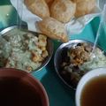 Haniya Khan's cooksnap of when they made Gol Gappy / Pani puri.