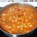 El cooksnap de Luz cuando hizo Alubias con mejillón, calamar y gamba.