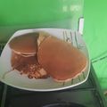 El cooksnap de Andrea Carina Estefa cuando hizo Panqueques americanos o hot cakes.