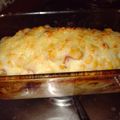 El cooksnap de Judith Veronica cuando hizo Peceto al horno a la mostaza mechado con jamón y queso y por encima salsa blanca con choclo y queso.