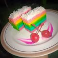 Cooksnap dari Febryani Risma untuk resep Rainbow cake kukus Ny. Liem