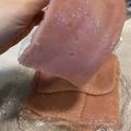 El cooksnap de Lula Barberis cuando hizo Jamón vegano.