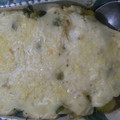 El cooksnap de María cuando hizo Coles de bruselas gratinadas con ajoaceite.