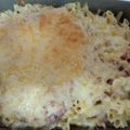 El cooksnap de Sandra cuando hizo Macarrones a la gratén con salsa de carne y bacon.