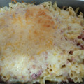 El cooksnap de Sandra cuando hizo Macarrones a la gratén con salsa de carne y bacon.