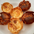 El cooksnap de MaryGlory cuando hizo Miniquiches de bacon y queso con obleas.