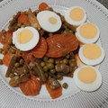 El cooksnap de La Jícara cuando hizo Menestra de verduras congeladas con huevo cocido.