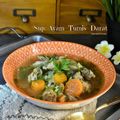 Cooksnap Jeehan Kitchen semasa beliau membuat Sup Ayam Tumis Darat.