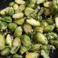 El cooksnap de Maru Oxman cuando hizo Repollitos (coles) de bruselas a ajo.