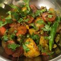 Mamta Malhotra's cooksnap of when they made Peas & Carrot Subji.