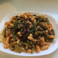 El cooksnap de ni.uman cuando hizo Pasta con espárragos verdes y guindilla .