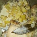 El cooksnap de Mili Lopez cuando hizo Pollo con crema al verdeo y papas.