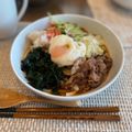 ガリガリ君's cooksnap of when they made 本場讃岐の温玉肉ぶっかけうどん.