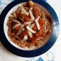 Cooksnap από Argiro Glyka στη συνταγή Μακαρόνια ζέας με κόκκινη σάλτσα λαχανικών