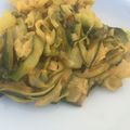 El cooksnap de Marieta cuando hizo Espaguetis de calabacín con salsa de curry.