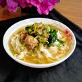 Cooksnap shazrina semasa beliau membuat Kuey Tiaw Sup Ayam.