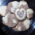 El cooksnap de Eve213 cuando hizo Galletitas marmoladas de chocolate y vainilla🍫😋🍪.