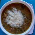 El cooksnap de Teresita Felíz cuando hizo Lentejas con Arroz y Queso.