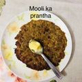 Rita mehta's cooksnap of when they made Radish (muli) ke parathe.