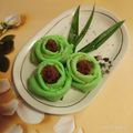 Cooksnap dari Mamah Aura untuk resep Dadar Gulung Unti (daun suji)