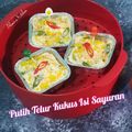 Cooksnap dari Bunda Almira untuk resep Putih telur kukus isi sayuran