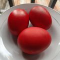 Cooksnap dari Rini Felisia untuk resep Telur Merah Ulang Tahun (shiny, mess free) 🎉🥳