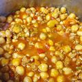 El cooksnap de "Cocina con Celi" cuando hizo Garbanzos con boloñesa de soja texturizada.