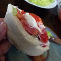 El cooksnap de Solange Meyer cuando hizo Pan pita blanco.