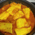 El cooksnap de Mayka Arribas cuando hizo Merluza con patatas a la cúrcuma y comino.