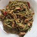 El cooksnap de Euge Chitera cuando hizo Fideos con verduras al wok.