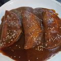 El cooksnap de Oli Gutierrez cuando hizo Enchiladas de Mole.