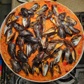 El cooksnap de Jorge Reyes cuando hizo Paella de marisco campera.